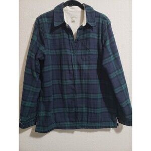 L.L. Bean Women's Long Sleeved Fleece Lined Button Up Shirt - Size S